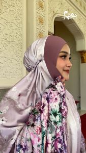 Mukena TQWA Raisa Dewasa Seri Rose Bahan Satin Silk