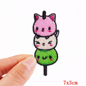 Square Embroidered Patches DIY Cartoon/Animal Cat Patch Punk/Tarot Patch Iron On Patches For Clothing Sew Embroidery Badges