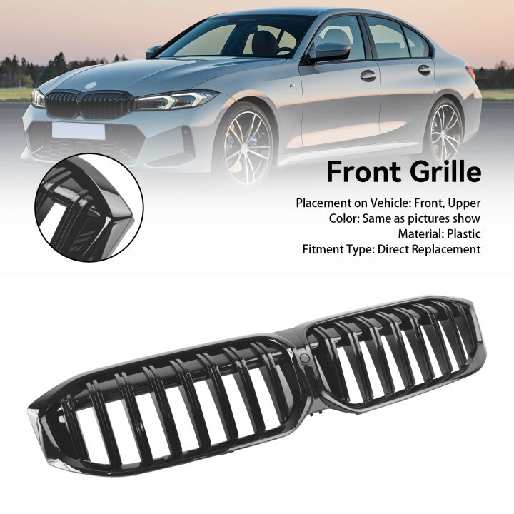 Gloss Black Front Kidney Grille Grill fit BMW G20 320i 330i M340i 2023 ...