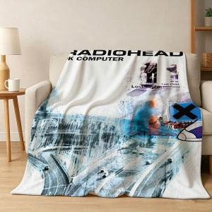 Bandai | Singer R-RadioheadS-d Band Ok Computer Flannel Blanket Soft Throw Blanket Art For Home Decor Bedroom Bed Sofa Picnic Fans Gifts