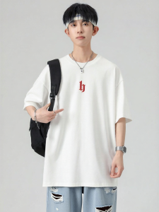 Warrior | Summer Mens Pure Cotton Loose White T-Shirt