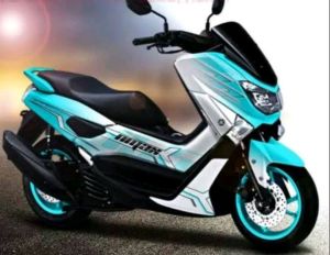 stiker nmax old full body merah