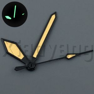 NH35 Black Beige Orange 3-pins Watch Hands With Green Luminous Suitable For NH35 ETA2824 PT5000 Automatic Movement Watch Parts