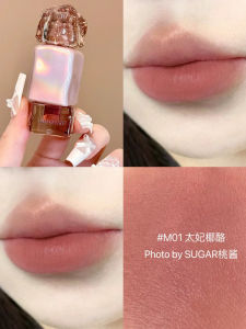 Mistine Lip Glaze Lip Freeze Lipstick Mirror Matte Pink Coffee Lip Gloss Lip Color J Pink Limited Edition 01 เซรั่มลิปสติกเนื้อแมท