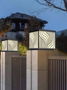 SXH  Outdoor Solar Stake Light Stainless Steel Waterproof Garden Stake Light Villa Gate Stake Light Fence Wall Stake Light