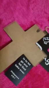 Decors and Beyond Just Pray Cross Sign Wooden Wall Decor