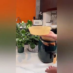 Free-sun กระดาษรองอบ กระดาษดูดซับน้ำมันในครัวเรือน กันติด กันน้ำ 50 ชิ้น สำหรับหม้อทอดไร้น้ำมัน