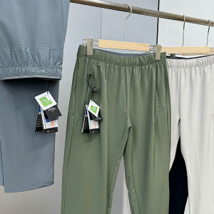 Leavo Johnson Mens Lightweight Outdoor Casual Pants Laser Perforated Breathable Spring Summer Thin Style Fashion City Polyester Fiber