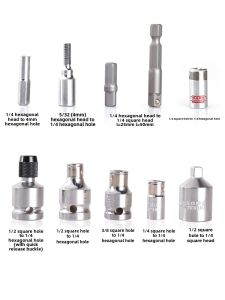 1/4 Socket Connector Rod 1/4 Hex Handle to 4mm Adapter Head Electric Batch Head Adapter Hardware Manual Tools Socket Accessories