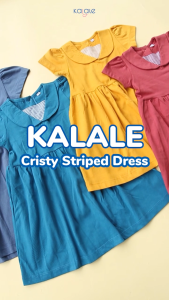 Kalale - Cristy Striped Dress Gaun Anak Perempuan Usia 1 2 3 Tahun