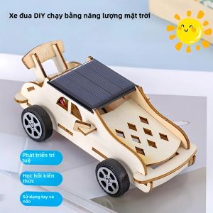 Bộ Đồ Chơi Lắp Ráp Mô Hình Xe Hơi Bằng Gỗ 3D Tự Làm Bằng Năng Lượng Mặt Trời Dành Cho Trẻ Em Thí Nghiệm Khoa Học Giáo Dục