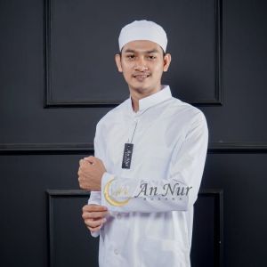 Baju koko ammu amu haibah pria dewasa lengan panjang merk annur terbaru
