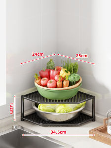 Giá Đựng Đồ Góc Bếp Dưới Tủ Chậu Rửa