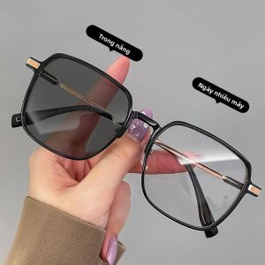 Kính Mắt Nữ Karos Photochromic Chống Ánh Sáng Xanh Bảo Vệ UV400 Thời Trang Phong Cách Học Đường Thích Hợp Cho Du Lịch Và Đi Biển