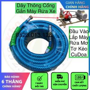 Dây Thông Tắc Cống Bằng Áp Lực Nước Sử Dụng Máy Rửa Xe Đầu Kéo Dây Đai Cu Doa