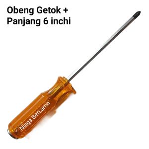 Obeng Ketok Plus 6 Inch Camel Gagang Plastik