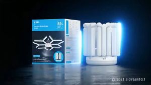RGB LED Deformable Garage Light with Bluetooth Speaker Remote Controller Bluetooth light speaker ceiling E27