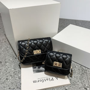 INS Internet Celebrity Fancy Fashion Popular Embroidery Thread Chain Crossbody Small Square Bag Female K-style Western Style All-Matching Shoulder Bag