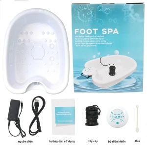 Chậu Ngâm Chân Thải Độc Ion Điện Với Chức Năng Massage Rung Làm Sạch Bằng Ion Hydro Giúp Giảm Đau Bàn Chân Và Thúc Đẩy Lưu Thông Máu