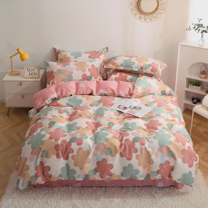 Thickened Pure Cotton Bedding Set 100% Cotton Bed Sheet Style Three Piece Dormitory Bedding Set Season Universal for All Beds
