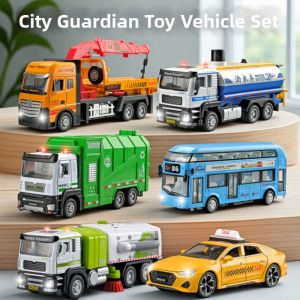 Water Spraying Garbage Truck Toy Car for Boys