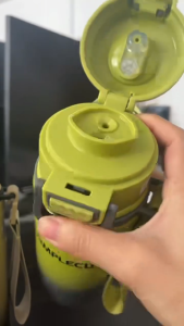 (运动水瓶)316 stainless steel Damai thermos cup high capacity double drinking straw outdoor portable sports cup thickened water cup