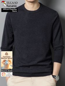 TUCANO | Round Neck Pure Color Knit Wool Sweater