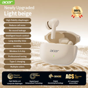 Acer | Acer Ohr504 Wireless Bluetooth Headphones In-Ear Design Noise Reduction Comfortable to Wear Suitable for Sports and Running Compatible with Mobile Phones Tablets and Laptops Womens Model Multiple Colors