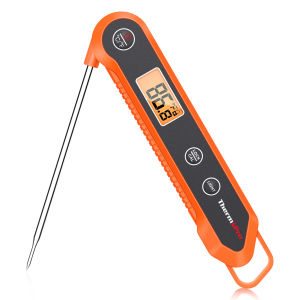 ThermoPro TP03H เครื่องวัดอุณหภูมิเนื้ออ่านทันทีแบบดิจิตอล Backlit สําหรับทําอาหารบาร์บีคิว เครื่องวัดอุณหภูมิห้องครัวกันน้ําพร้อมฟังก์ชั่นล็อค