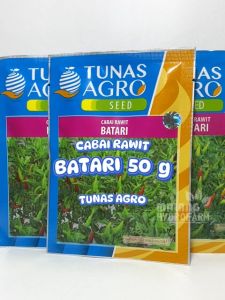 Benih Cabai Rawit Hijau Batari 50 Gram & Tunas Agro