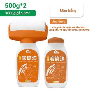 Sơn tường kèm Con lăn DIY che vết bẩn xóa vết vẽ bậy vết trầy xước nấm mốc trên tường