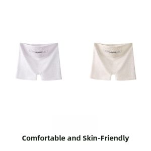 PIER N°5 | Pure Cotton Safety Underwear Womens Anti-Light Bottoming Pants Antibacterial Color Cotton Two-In-One Flat Angle Pants