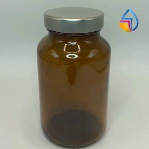 200ml Light Amber Glass w/ Aluminum Cap