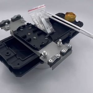 12/24 Core Fiber Optic Splice Box 2-in 2-out Waterproof Fiber Splice Protective Tube Box Fiber Tray