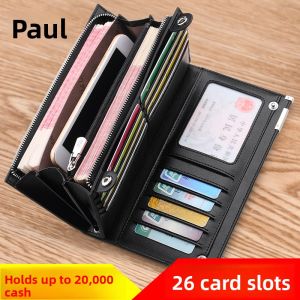 WILLIAMPOLO | Ví Đa Năng Nam Da Thật Có Zipper