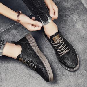 112363 Sepatu Pria Kulit Import Sepatu Casual Sepatu Sneakers Pria Model Terkini