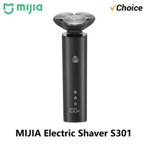 MIJIA | New MIJIA Mens Electric Shaver S301 Beard Trimmer Machine Shaving Portable Flex Razor IPX7 Washable Trimer Ceramic Blade (CN)