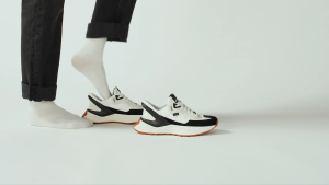 Kizik Monaco White Black Womens Sneakers