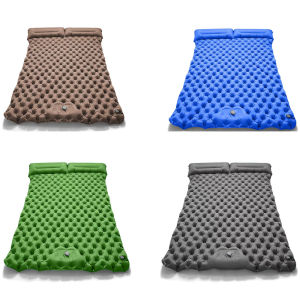 Double Step New Single Diamond shaped TPU Inflatable Mat Outdoor Tent Sleeping Mat Camping Ultra Lightweight Carrying Moisture p