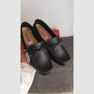 PREMIUM Sepatu Pantofel Wanita Slip-On QG7235 | FAIRMONT | Hitam Pita