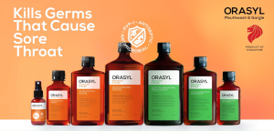SG Brand ORASYL Orange Povidone-Iodine Antiseptic Mouthwash Gargle 500mL Expiry July 2029 Improve Oral Hygiene Alcohol-Free