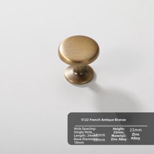 INNDUN | Brass Walnut Drawer Pulls