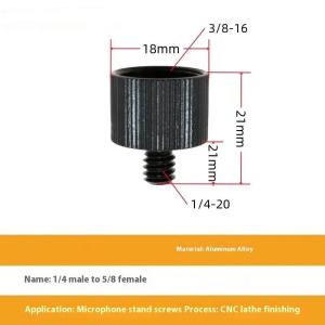 5/8 To 1/4 3/8 Inch Thread Screw Mic Stand Adapter For Microphone Rocker Bracket Hand Screw Photography Camera Accessories