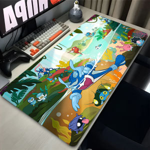 Bandai | Cute Mouse Pad P-pokemon Desk Mouse Mat Laptop Mousepad Large Computer Gaming Accessories Lock Edge Rubber Keyboard Pad