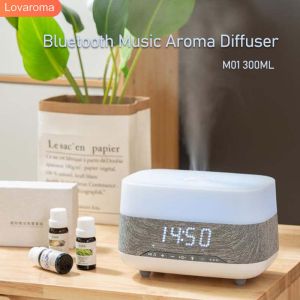 Aroma Diffuser Air Humidifier Ultrasonic Mist Maker LED Night Light Bluetooth Speaker Home Perfume Fragrance Difusor Alarm Colck