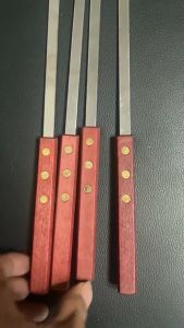 50CM 1PCS 5PCS SUS 304 Stainless Steel Camping Zone Skewer Outdoor BBQ Camping Cooking Utensils Barbeque Kebab Stick