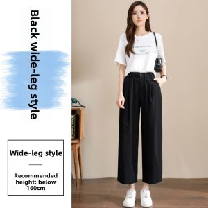 Womens Casual Cotton Linen Harlan Pants Thin Nine Points Slimming Small Size Loose Harlan Carrot Pants Summer Thin Model