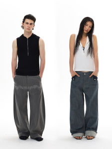 WLNEXT | Hooded Zip Design Streetwear Sleeveless T-shirt