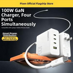 pisen | Apple Compatible Qi Wireless Charger with Multiple Devices Support Fast Charging MagSafe Folding Design 15W