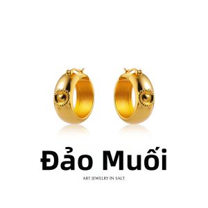 YANDAO | Những Cặp Bông Tai Hoop Sang Trọng Lớn Hình Tim